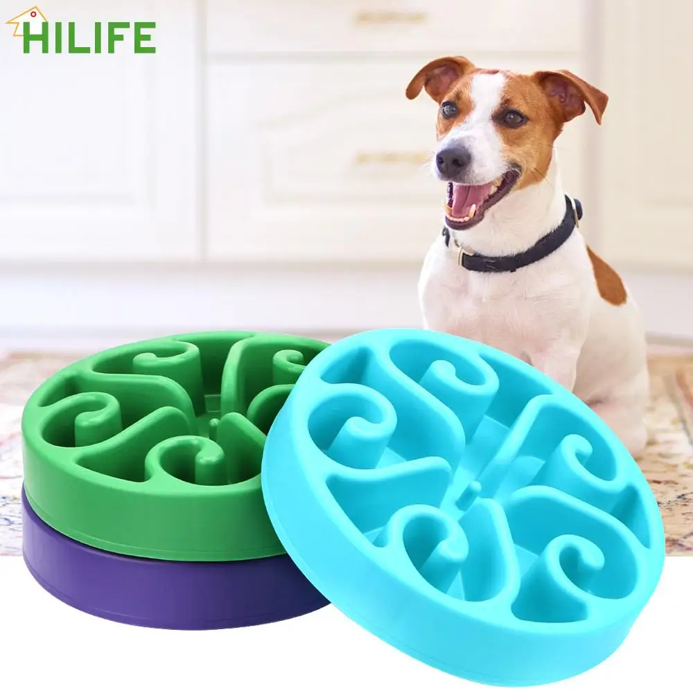 

Puppy Slow Down Eating Feeder Pet Prevent Obesity Dog Slow Eat Blow Cat Dog Healthy Diet Dish Plate Dog Accessories Anti-choke