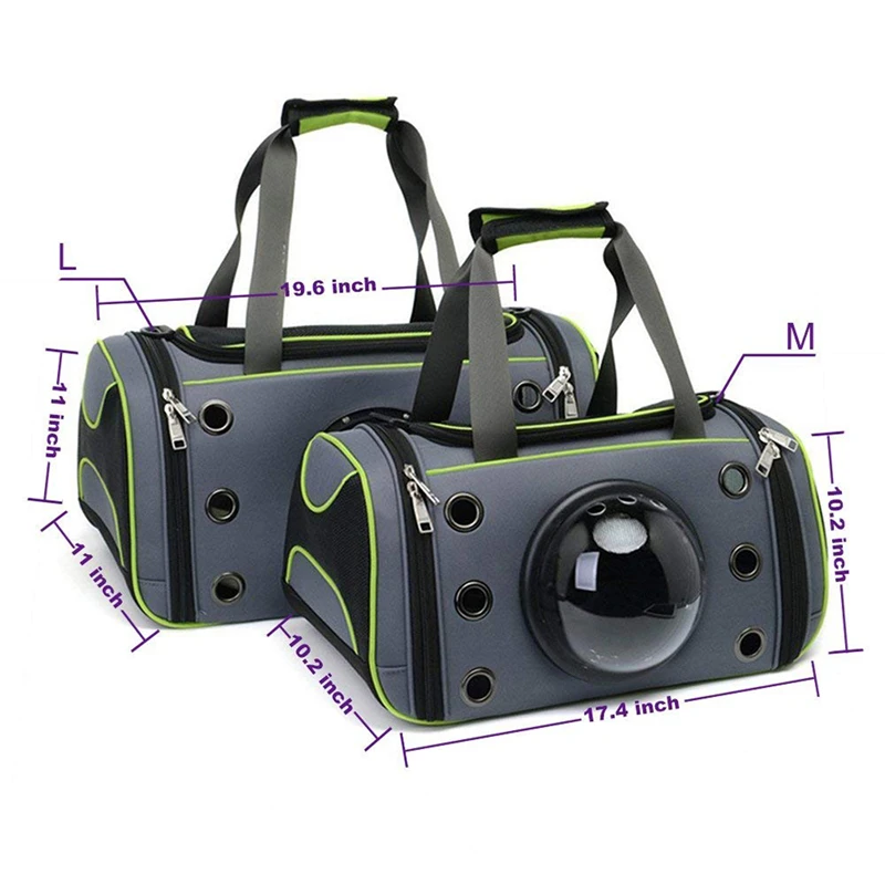 Портативный рюкзак переноска для домашних животных дышащий светильник складная