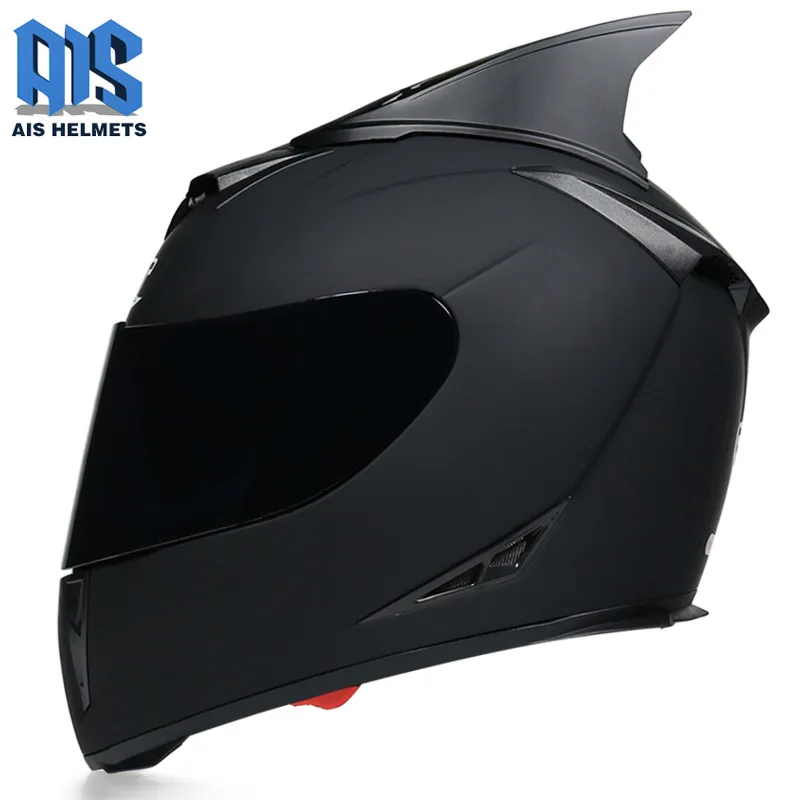 

Professional Racing Full Face Helmet Motorcycle Personalized Horn Carton Cascos Para Moto Four Season Safety Inner Sun Visor Dot