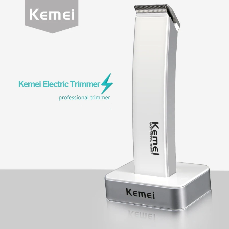 Kemei триммер электрическая машинка для стрижки бороды портативный мужской тример