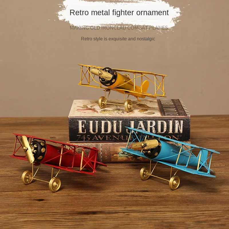 Забавная горячая красная Ретро модель индастриального самолета маленькие