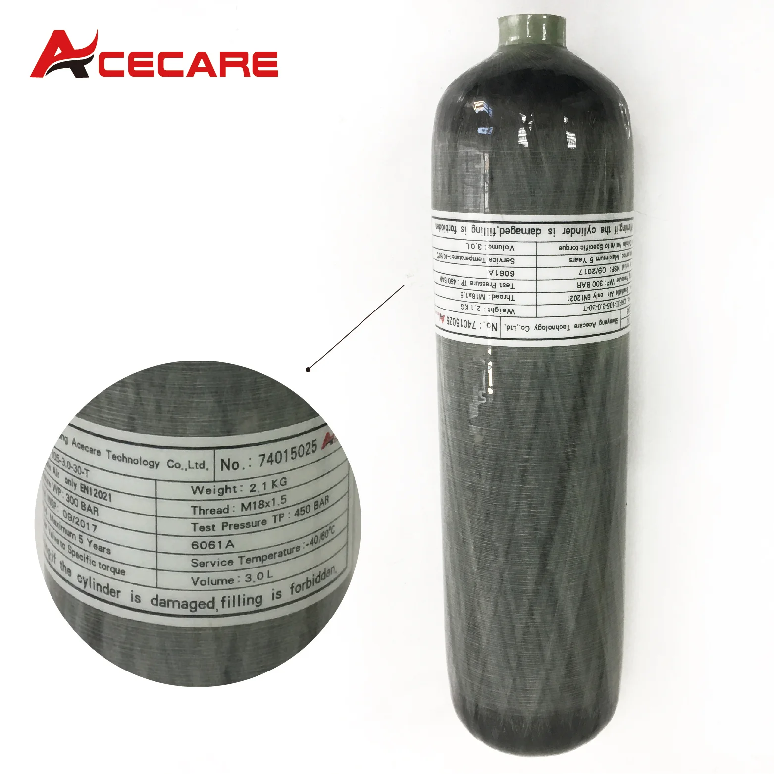 Acecare Scuba Pcp 2L/3L/6.8L CE 4500spi Pcp/Air Пейнтбол Танк мини дайвинг углеродного волокна цилиндр Pcp пневматическая винтовка Airforce Condor