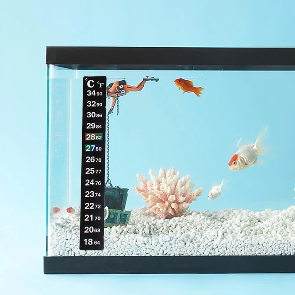 2020 Hot Sale LCD Digital Stick on Thermometer Gauge Heater Sticker Aquarium Fish Tank Glass | Дом и сад