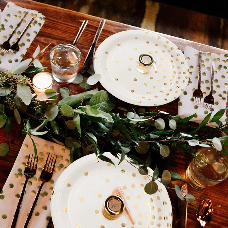 

300Pcs/Set Baby Shower Paper Cake Tray Wedding Table Decorative Dessert Plate Latex Balloons