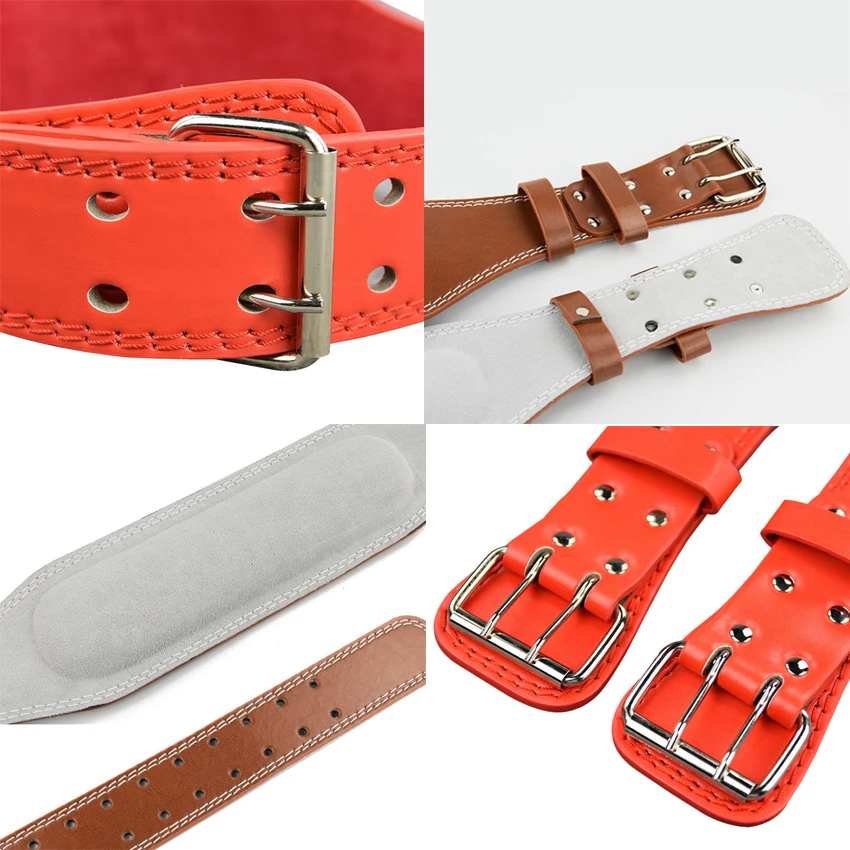 Кожаный ремень ROEGADYN для тяжелой атлетики поддержка талии тренажерного зала