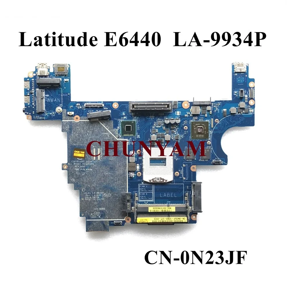 Новая планшетофон для ноутбука dell Latitude 14 E6440 материнская плата LA-9934P N23JF