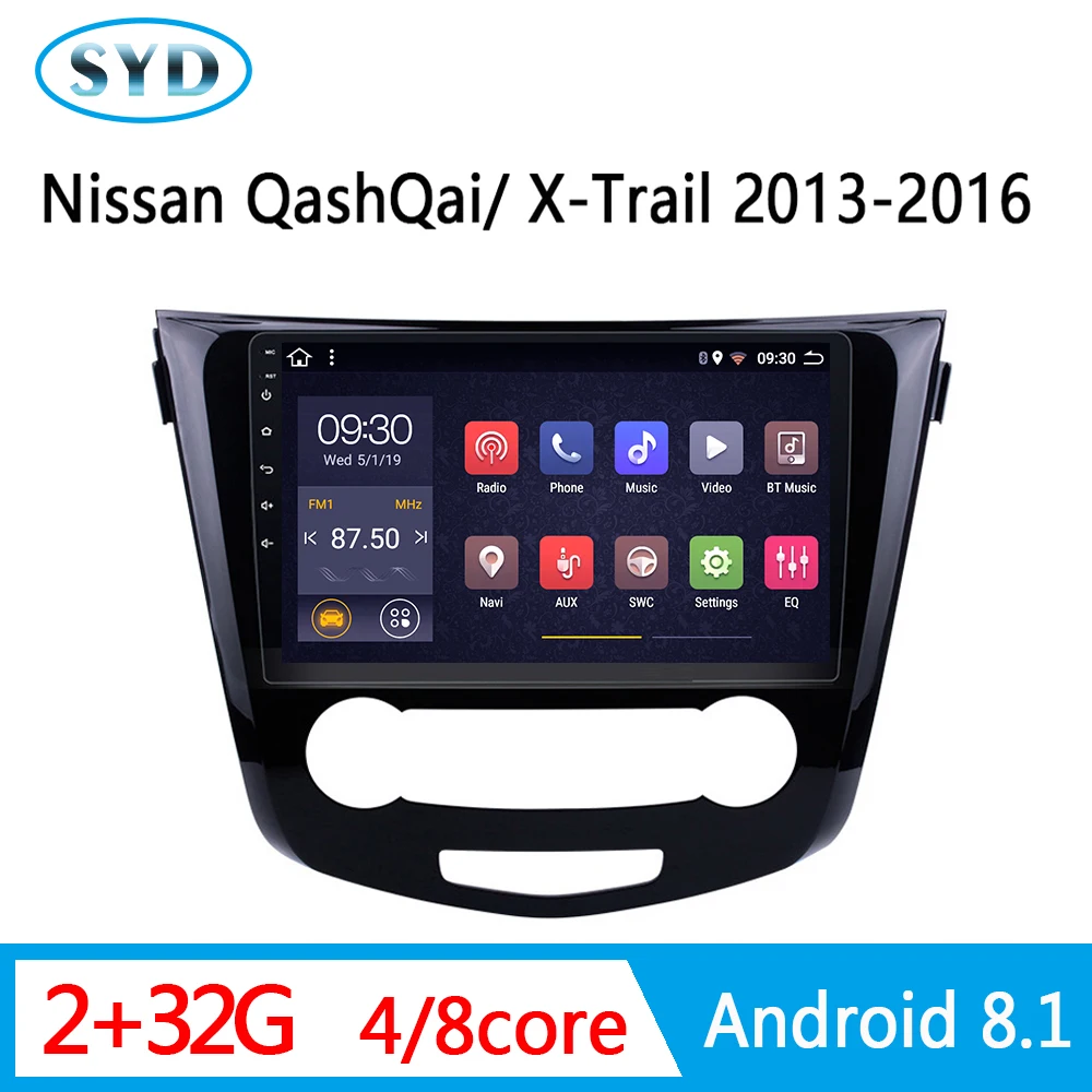 Центральный Мультимедиа для Nissan XTrail X Trail 3 T32 Qashqai 1 J10 coche radio 2013 2017 GPS NAVI головное