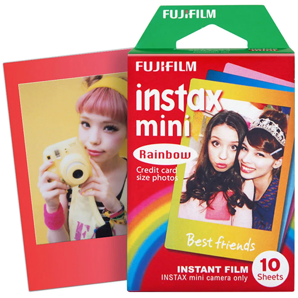 10 листов fuji fujifilm instax mini Color edge fims для instant camera mini 7s 25 50s 8 90 фотобумага