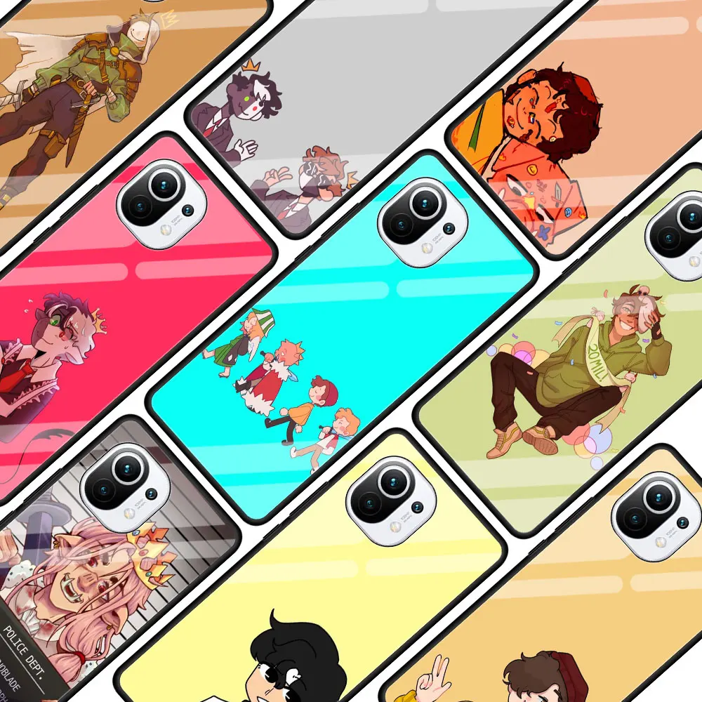 

Anime Dream Smp Glass Phone Case For Xiaomi Poco X3 NFC F3 Mi 10T Pro 9T Note 10 Lite 11 Ultra 5G 11i CC9E CC9 9T Cover