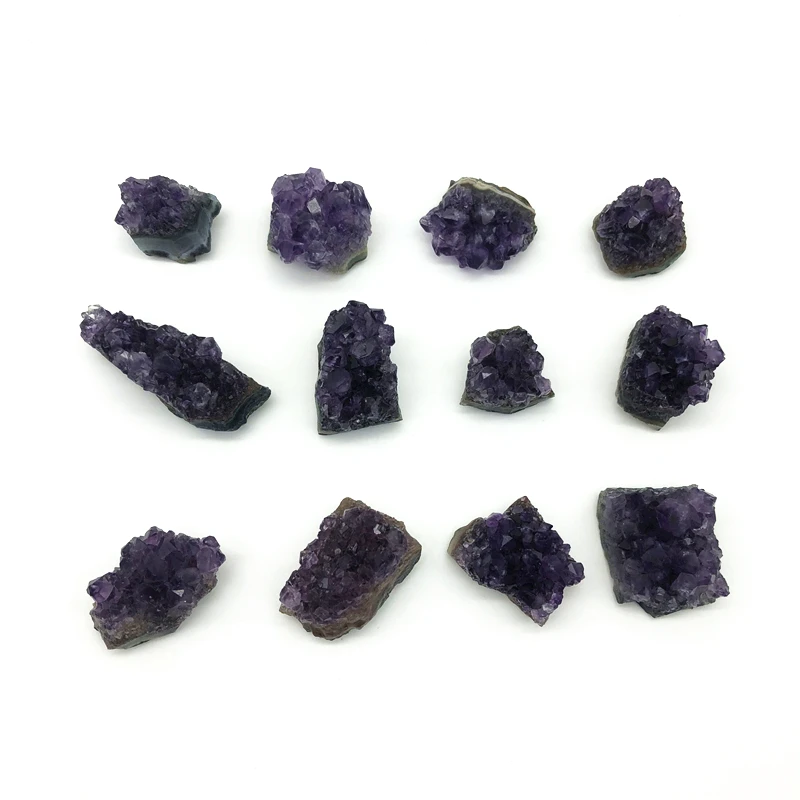 1 шт. натуральный парагвайский аметистовый геодезический кристалл Кварцевый