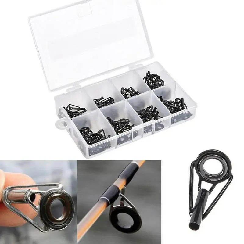 80 шт. удочка для морской рыбалки направляющий наконечник топ кольцо ремонта глаз