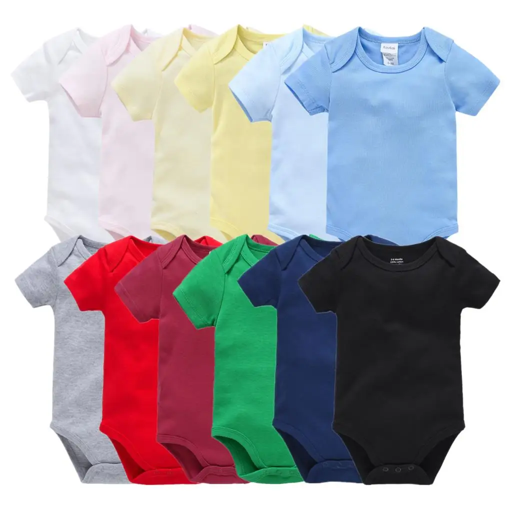 

Bodysuit Baby Unisex Jumpsuit Solid 100%Cotton Baby Boy Clothes 0-24M NewBorn Baby Girls Clothing Infant Onesies Roupas Bebe De