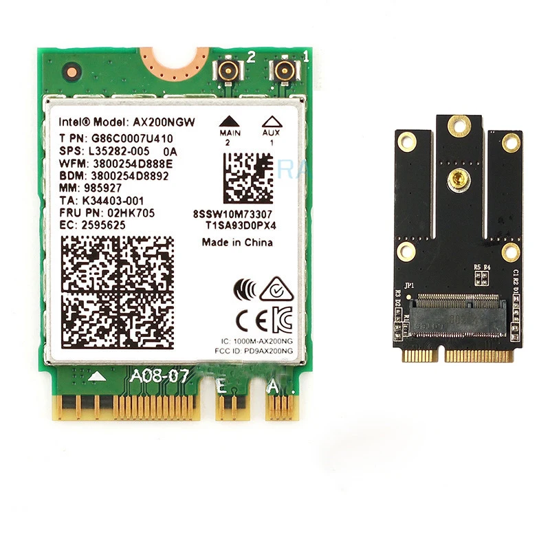 Двухдиапазонная 2400 Мбит/с Беспроводная AX200NGW NGFF M.2 Bluetooth 5,0 Wifi сетевая карта 2,4 г/5 г 802.11ac/ax для Intel AX200