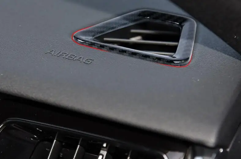 Роскошный 1 шт. углеродное волокно ABS хром автомобильный Кондиционер на выходе