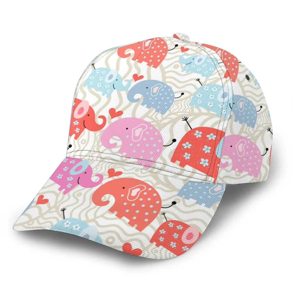 

CINESSD Texture Of The Elephants In Peas Baseball Cap women men snapback caps Classic Style hat Casual Sport Outdoor cap