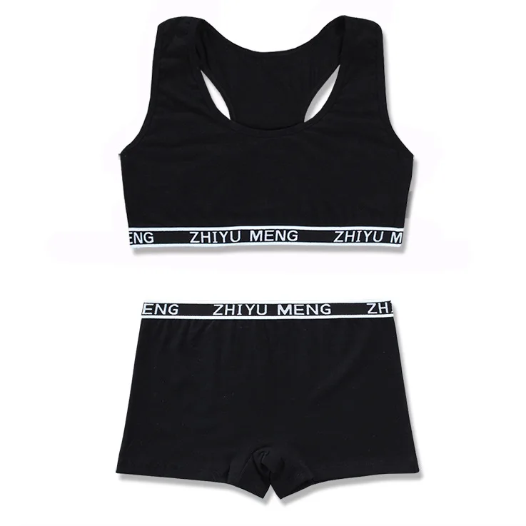 Conjunto de ropa para ni&ntilde;as adolescentes, ropa interior para ni&ntilde;as de 12 a&ntilde;os, conjunto de bragas y sujetador, lencer&iacute;a para ni&ntilde;os, Sujetador deportivo-3