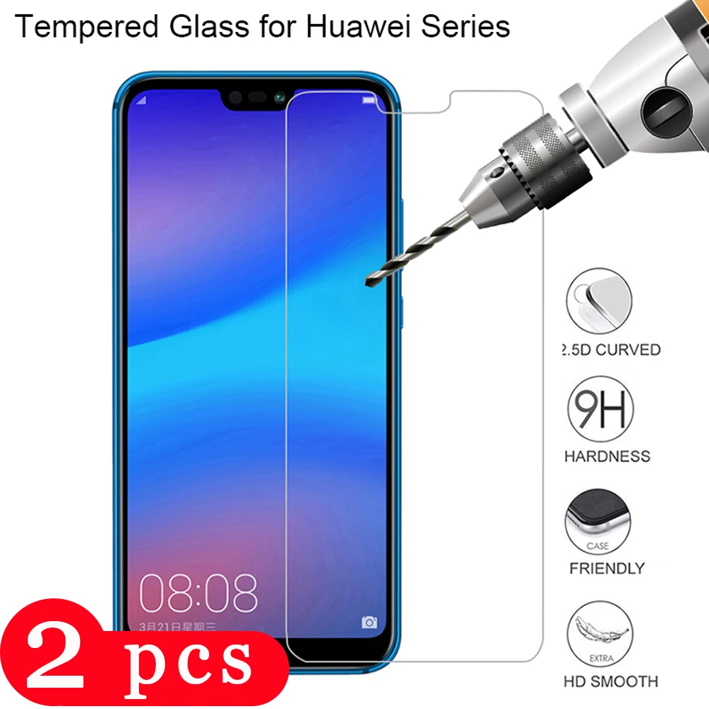 2 шт. закаленное стекло для huawei nova 3 3i 3e 4 4e защитная пленка на смартфона 5 5i pro 5T 5Z