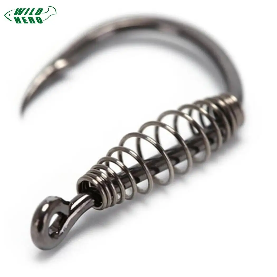 Рыболовные крючки Wildhero 10 шт./лот пружинный крючок из высокоуглеродистой стали с