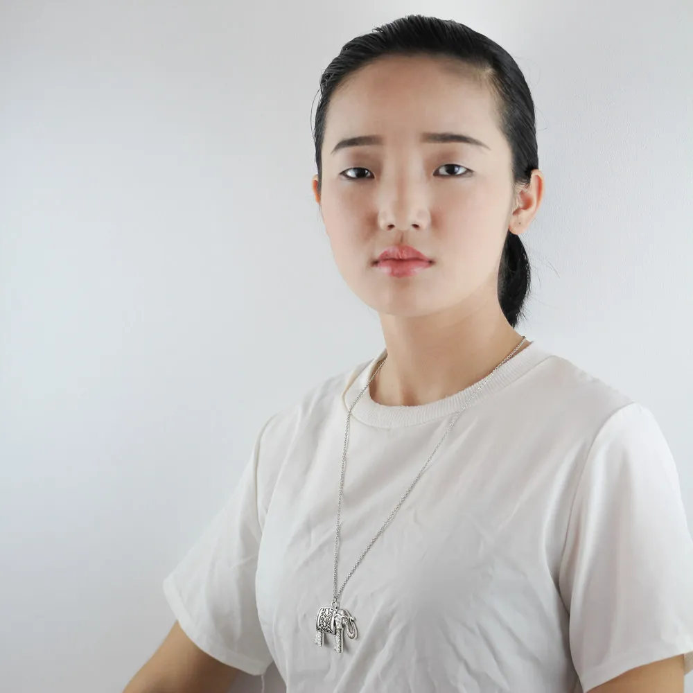 PrinSis New Hot Sell Women Fashion Jewelry Vintage Elephant Pendant 26&quot Long Necklace For Wholesale Free Shipping DY126 | Украшения и