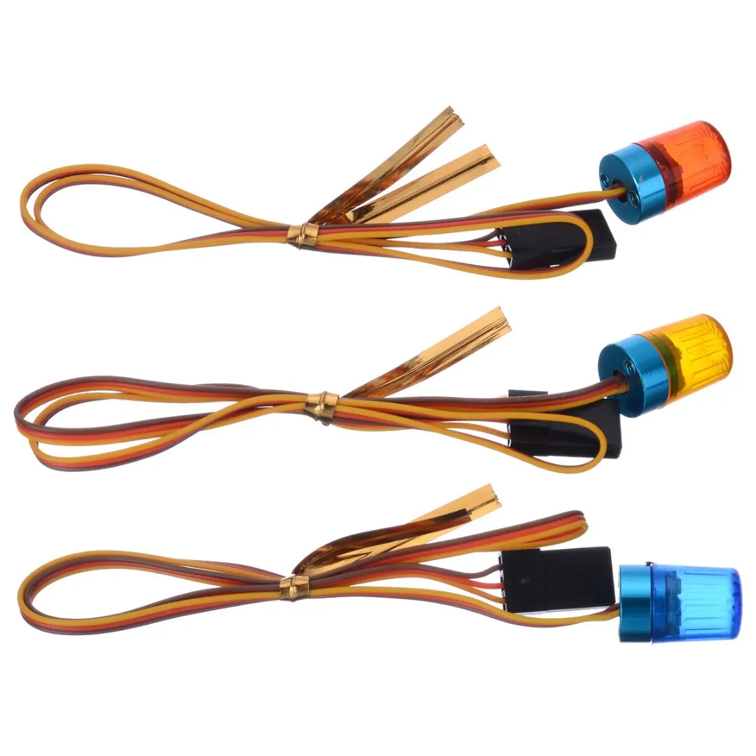 1pcs 4V-6V Ultra Bright Blue Red Orange LED Lights Flashing Rotating Light Spare Part For RC Car Accerssory | Игрушки и хобби