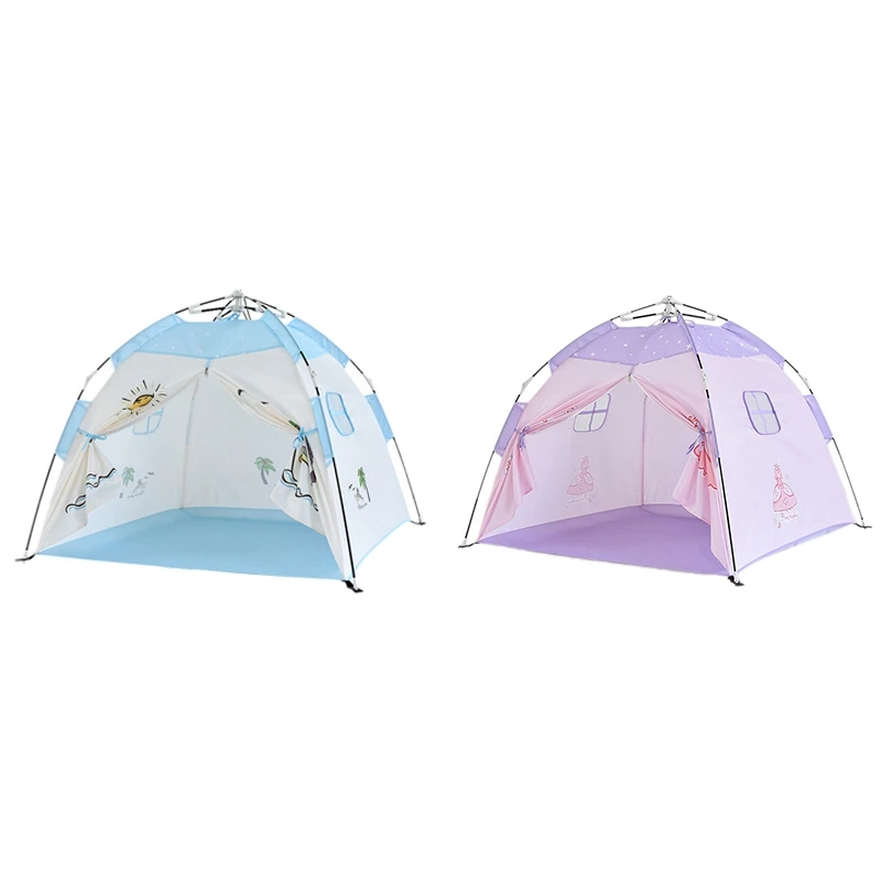 

Portable Play Tent Toddler Indoor Playhouse Children Outdoor Garden Folding Tent House Castle -Up Tent for Kids