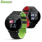 Смарт-браслет 119Plus с пульсометром, спортивный трекер, Смарт-часы для Android, IOS, мужские и женские Смарт-часы