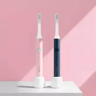 Xiaomi SOOCAS SO WHITE электрическая звуковая зубная щетка USB Беспроводная перезаряжаемая зубная щетка портативная IPX7 Водонепроницаемая зубная щетка - Цвет: 1 Blue and 1 Pink
