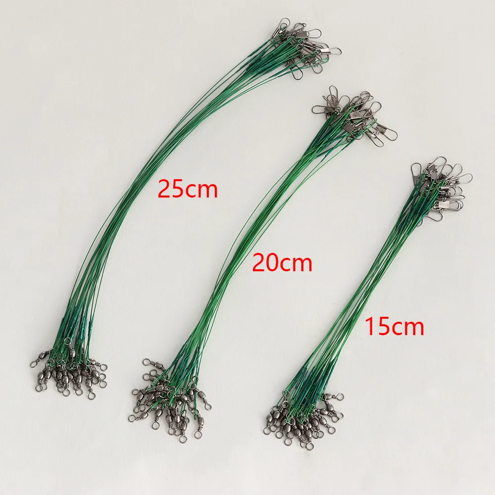 20 шт. прочные практичные бриллиантовые стальные провода для ловли