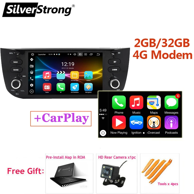 SilverStrong DSP Android радио для Grande Punto Linea Авторадио автомобильный мультимедийный плеер