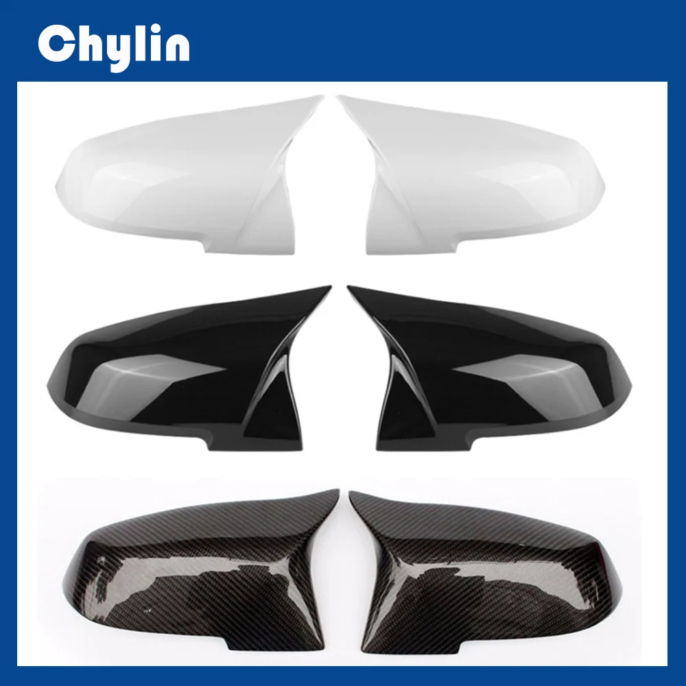 

1Pair Rearview Mirror Cover Side Wing Rear View Mirror Case Covers Glossy Black For BMW F20 F21 F22 F30 F32 F36 X1 F87 M3