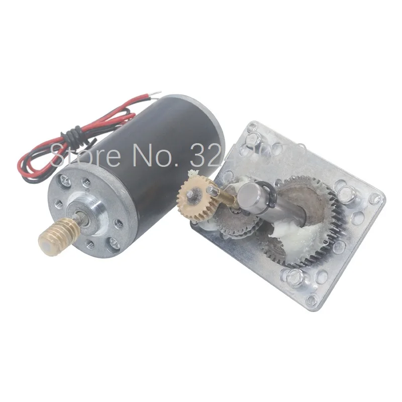 Оптовая продажа, искусственный редукторный двигатель постоянного тока 24 В, 5-470 об/мин, 1,6-70 кг. см, высокий крутящий момент, D ось, 12 В, мотор, поворотный стол, дверь, самоблокирующийся