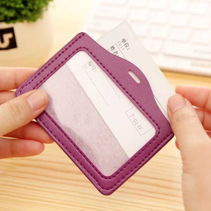 1 шт. держатель для карт из искусственной кожи|Бейджи и аксессуары| |