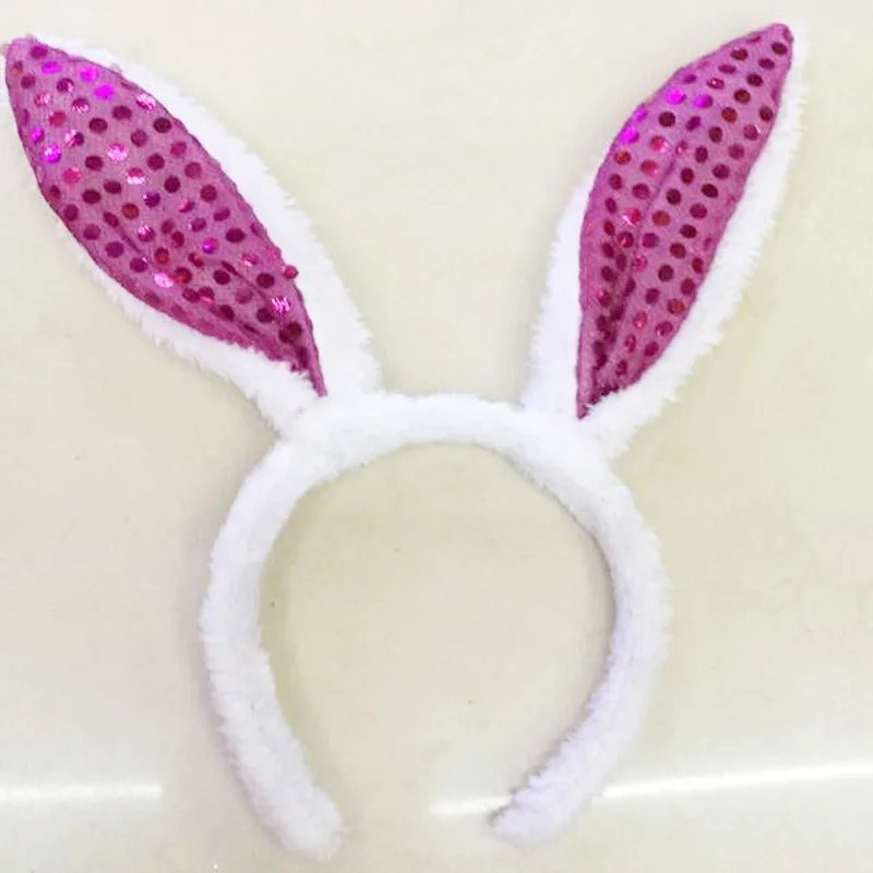 Повязка на голову с длинными светящимися корейскими светодиодными ушками