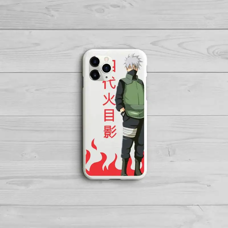 

Naruto Kakashi Japanese anime Phone Case Candy Color for iPhone 11 12 pro XS MAX 8 7 6 6S Plus X 5S SE 2020 XR