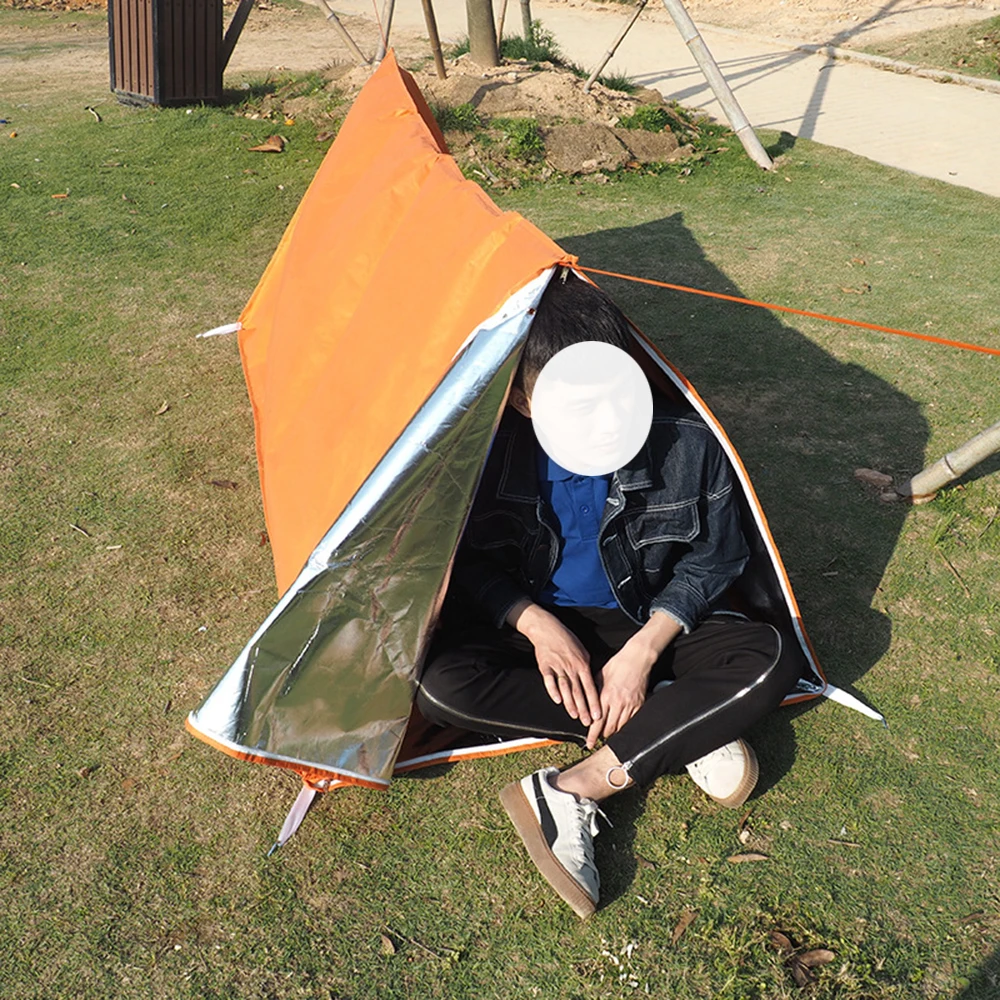 Палатка для выживания на открытом воздухе складное одеяло сна укрытие защиты от