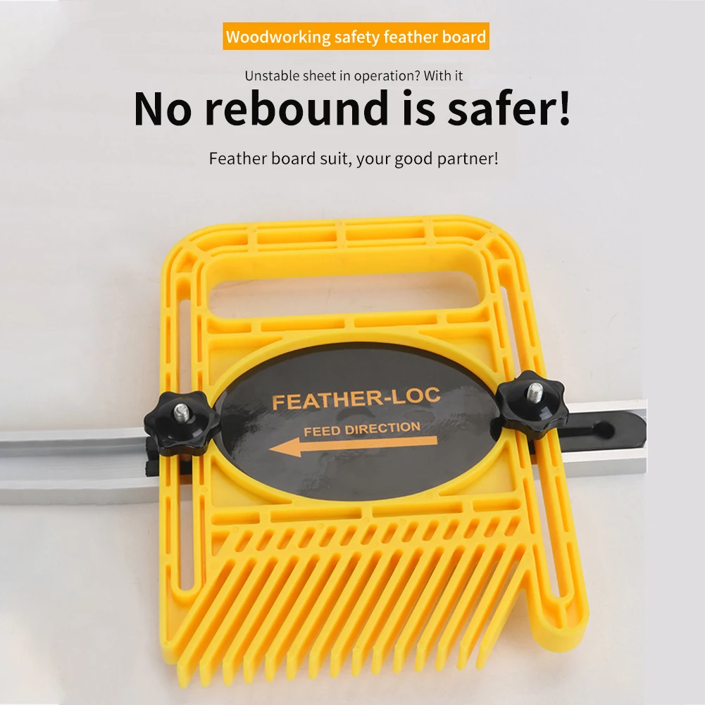 

1pair Safety Device Accessories Table Saw Featherboard Portable Home Durable Carpentry For Fence Woodworking Tools Lightweight