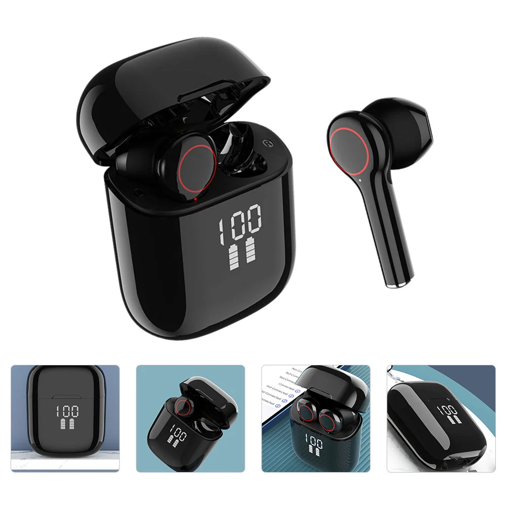 

Noise Reduction Stereo Wireless Earphone TWS Headphone for Daily Use (Black)