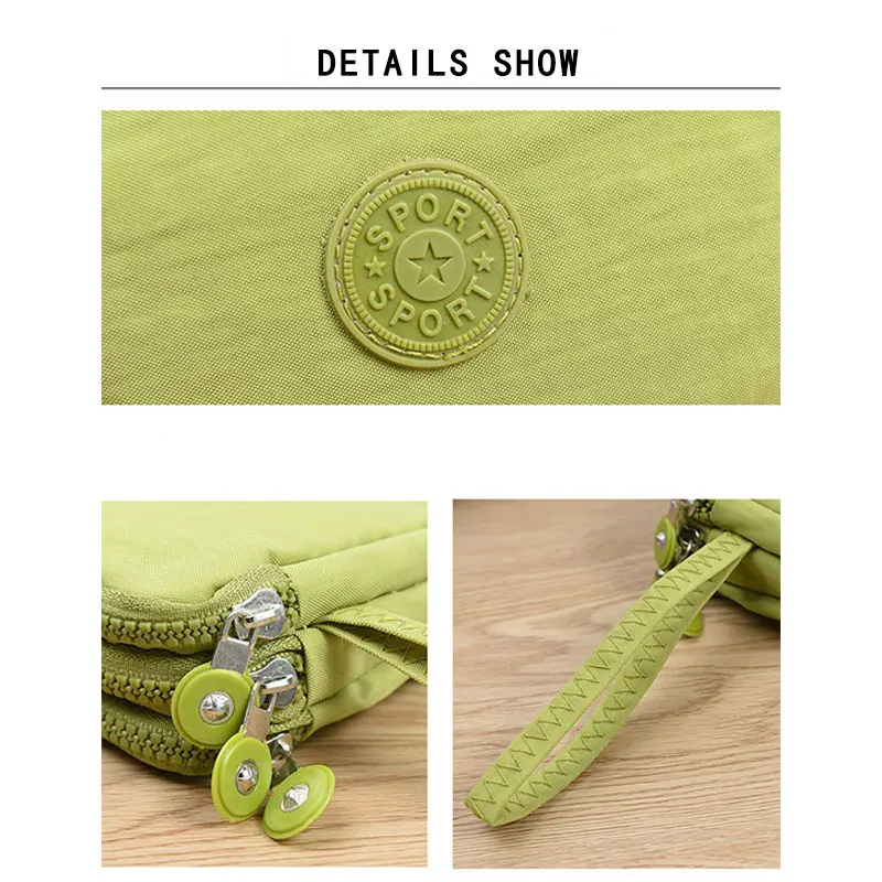 2020 Новая модная женская короткая сумка для мобильного телефона с тремя слоями на