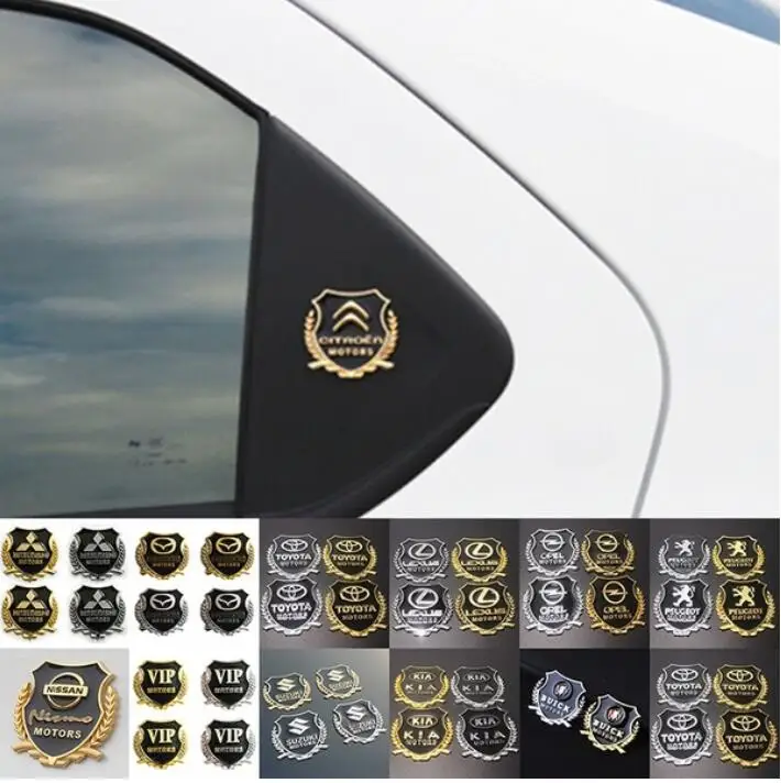 Металлический значок для боковой двери автомобиля 2 шт.|Наклейки на автомобиль| |