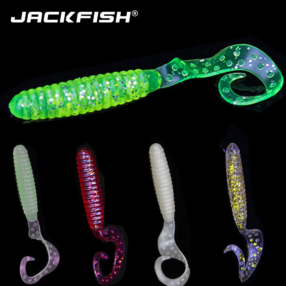 JACKFISH 3 шт./лот Мягкая приманка червь Сатурна 2 4 г 6 5 см плавающие приманки