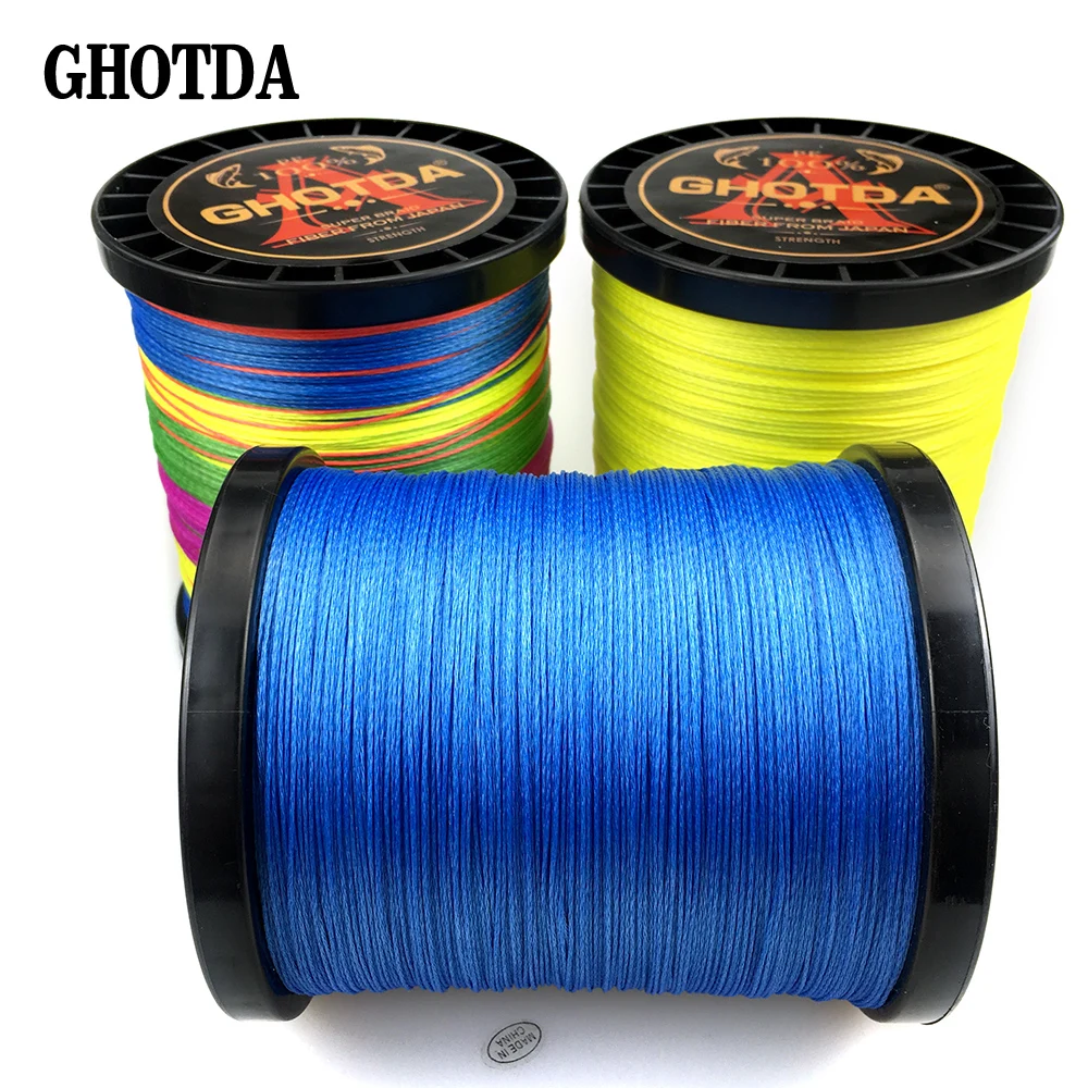 Мультифиламентная плетеная рыболовная леска GHOTDA 9 нитей 1000 м 500 300 0 16 59-мм 20-lb |