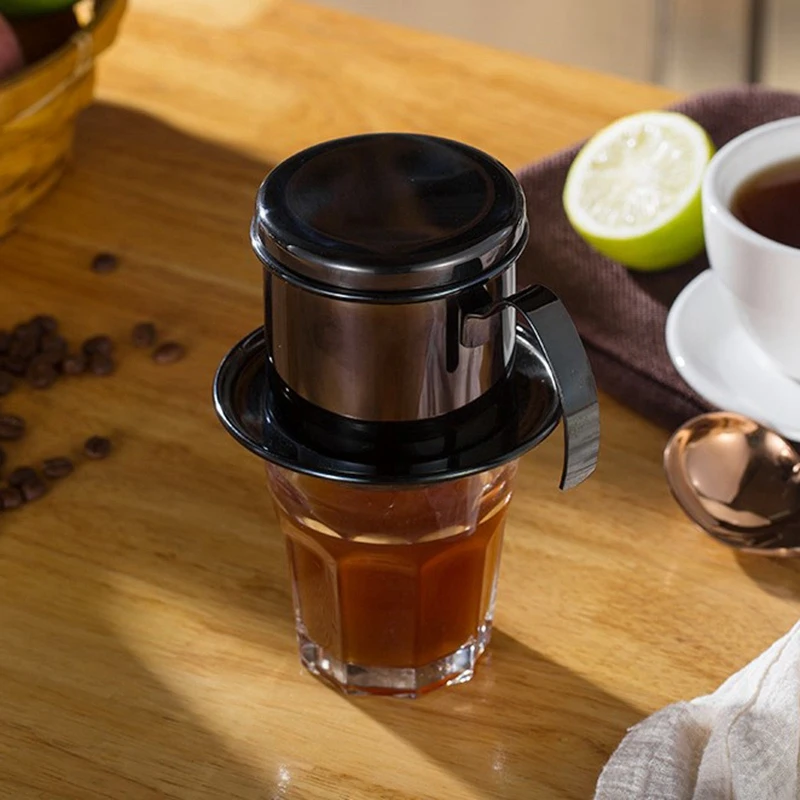 HOT-Portable Coffee Maker Stainless Steel Mini Maker/Drip Pot Filter Tea Filters Tools Vietnamese Kitchen Tool | Дом и сад