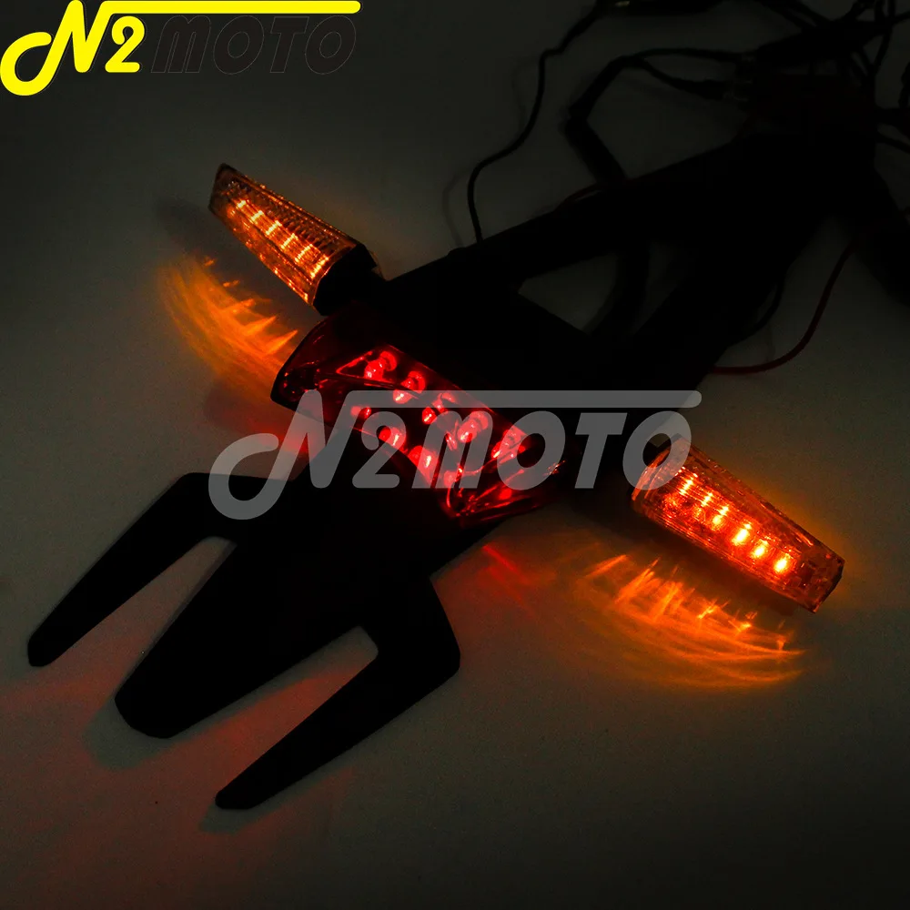 МОТОЦИКЛ ABS Красный Стоп светильник хвост для бездорожья Байк обычай заднее