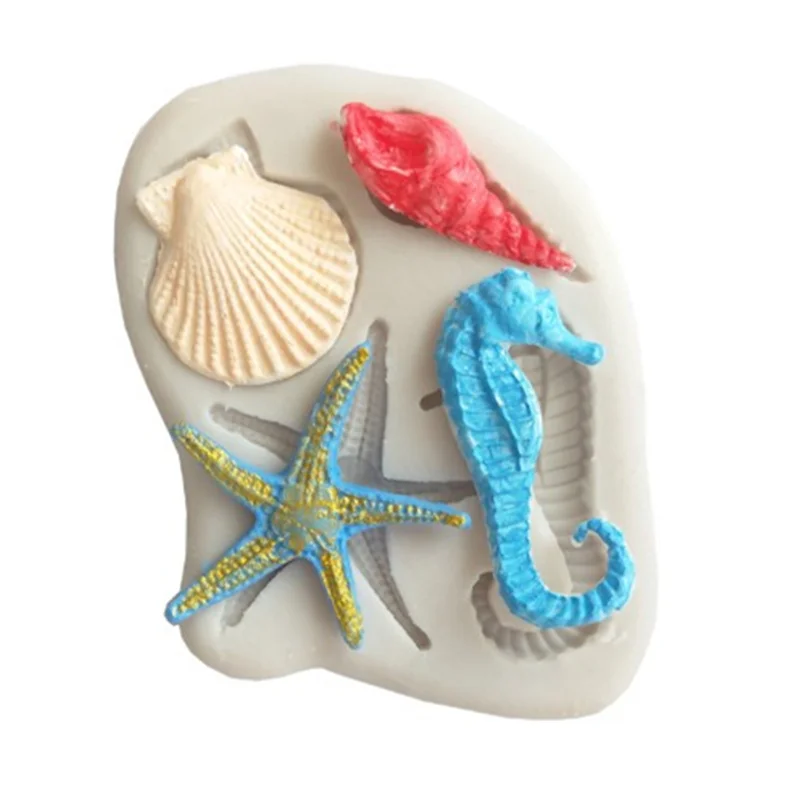 

1Pc New Silicone Shell Shape Chocolate Mold DIY Cake Decorating Tools Fondant Biscuit jellies Baking Mould