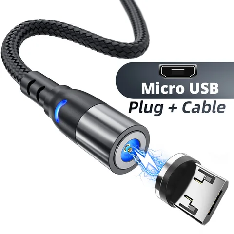 Cabo Micro USB Micro USB Cabo USB Tipo C Fio de carregamento rápido para Samsung Huawei Xiaomi Redmi Android USB C Cabo de carregador