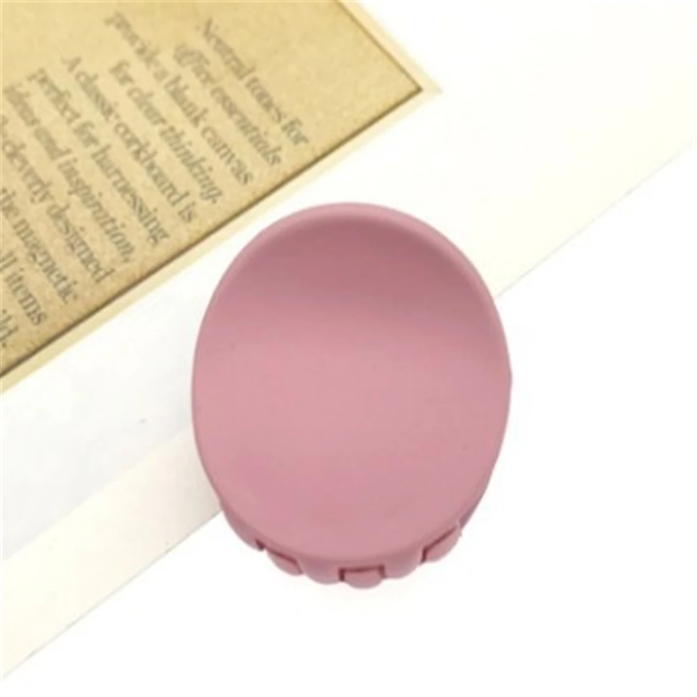 Модные женские матовые заколки для волос однотонные милые геометрические