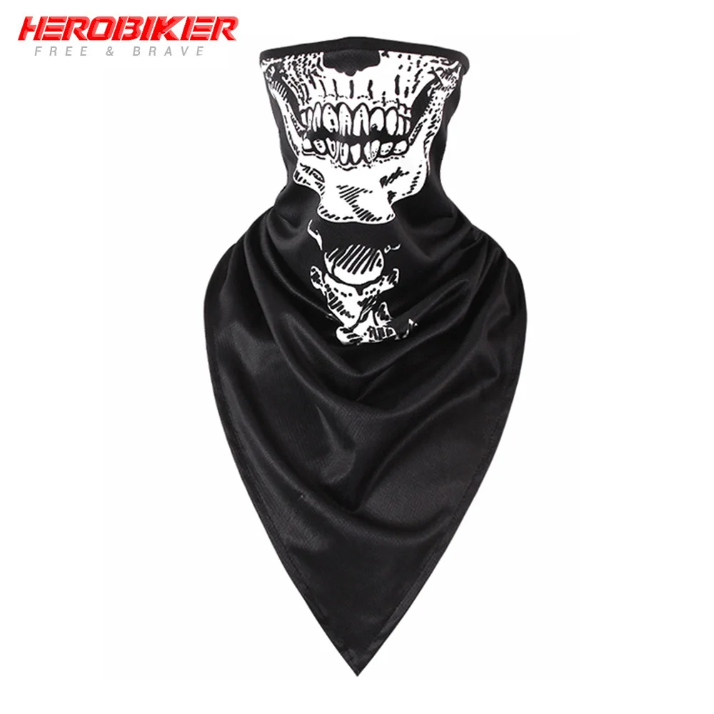 color13 HEROBIKER, новинка, Балаклава, мотоциклетная, мото, защита для лица, дышащая маска, мотоциклетная, многофункциональная, мото, полумаска, Быстросохнущий двигатель - Цвет: color13