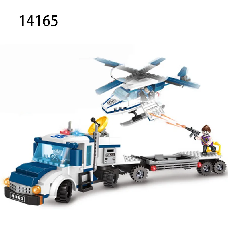 Городской полицейский патрульный автомобиль строительные блоки ATM лодка корабль