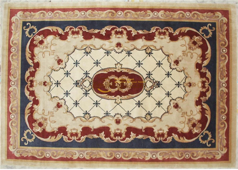Goedkoop Savonnerie Rug Elegante Franse Savonnerie Gebied Tapijt Franse Savonnerie Handgeknoopt Wollen Tapijt Tapijt Folk Tapijt Traditionele