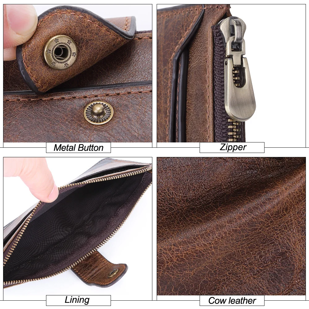 GENODERN 2020 Новый Для мужчин сцепления кошелек со съемным футляром держатель для